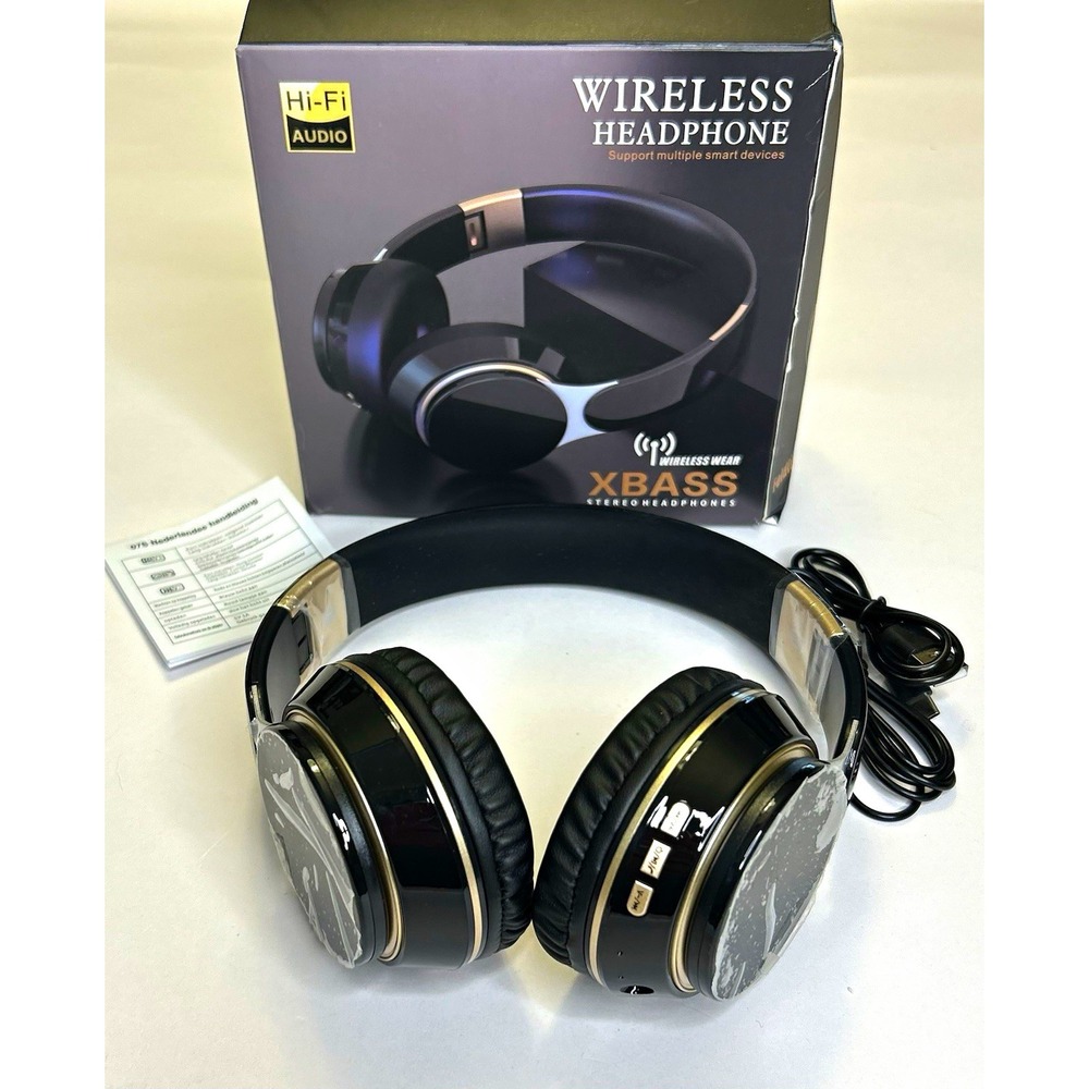 Wireless Bluetooth 5.3 Over-Ear Headphones | XBASS Stereo Headset with FM Radio